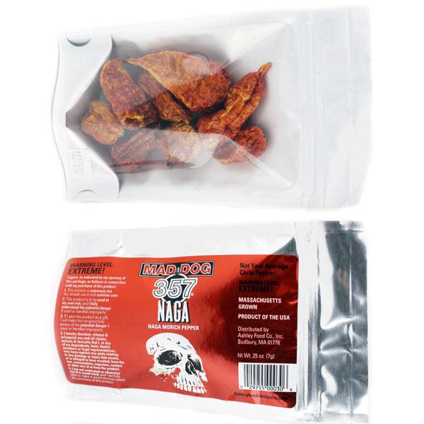 Mad Dog 357 Naga Morich Pepper Pods 6/7g packs