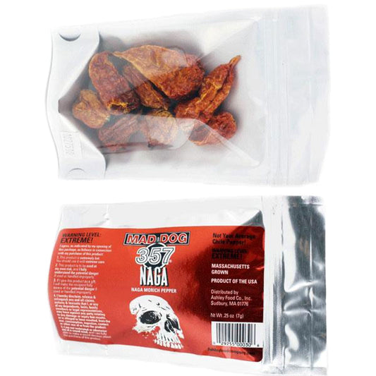 Mad Dog 357 Naga Morich Pepper Pods 6/7g packs