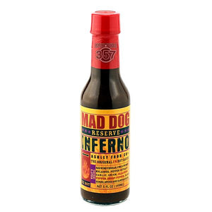 Mad Dog Inferno Reserve Hot Sauce Ghost Pepper Edition 12/5oz